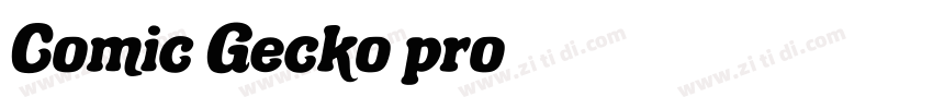 Comic Gecko pro字体转换